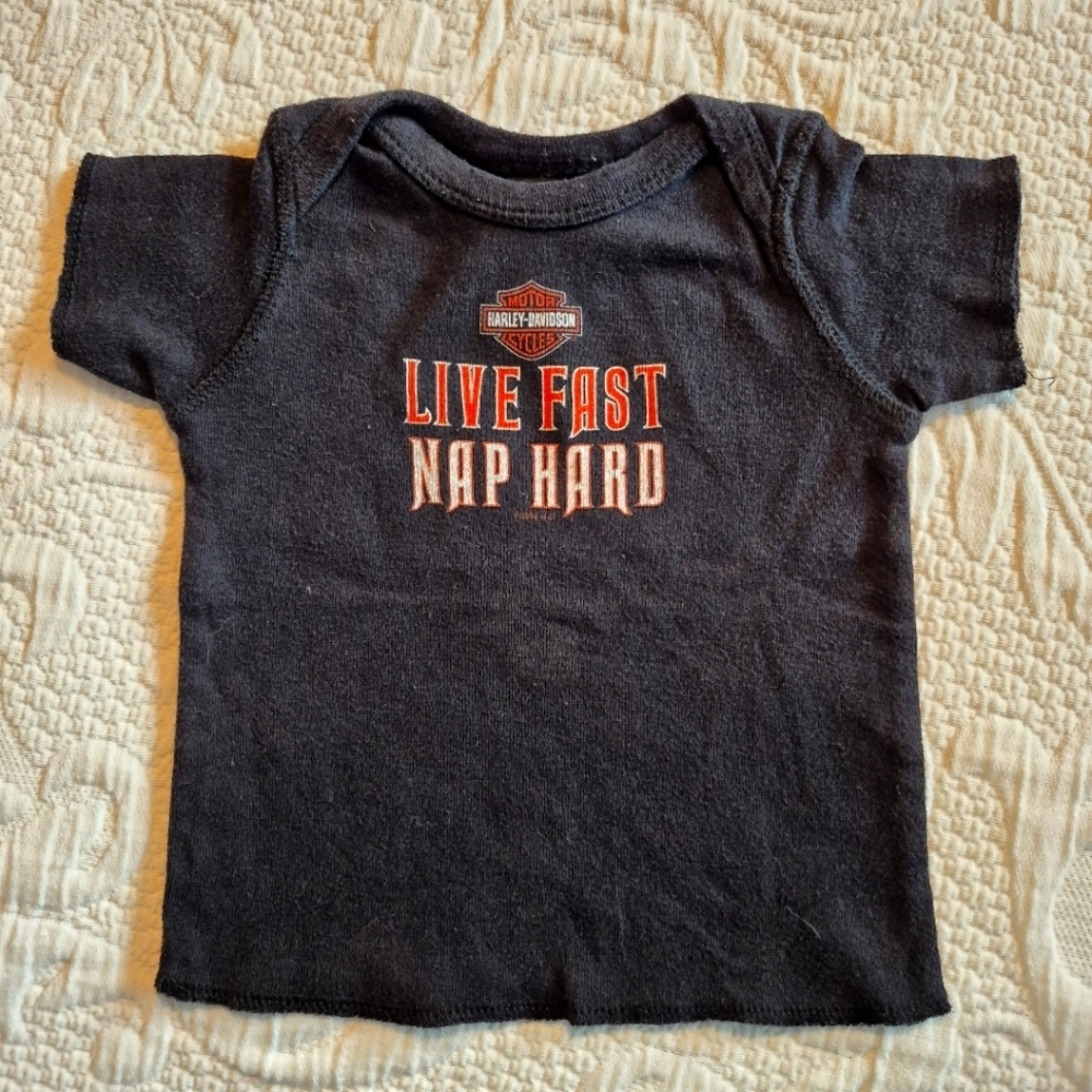 Harley Davidson 12 months black short sleeve shirt Las Vegas 2009 shirt GUC